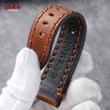 Handmade Stitching Cowhide Watch Strap 20mm 22mm 24mm Business Oil-Waxed Leather Watch Band for Seiko for Omega Wristwatch Bands