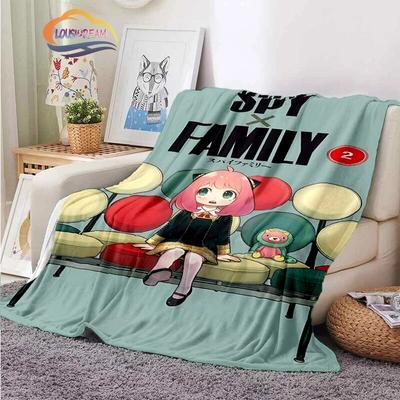 Japanische Animation SPY×FAMILY Flanell Plüschdecke Anya Forger Girl Decke Klimaanlage Nickerchen Reisen Camping