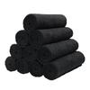 Ultra-Absorbent Black Microfiber Hair & Bath Towel for Home & Salon Use