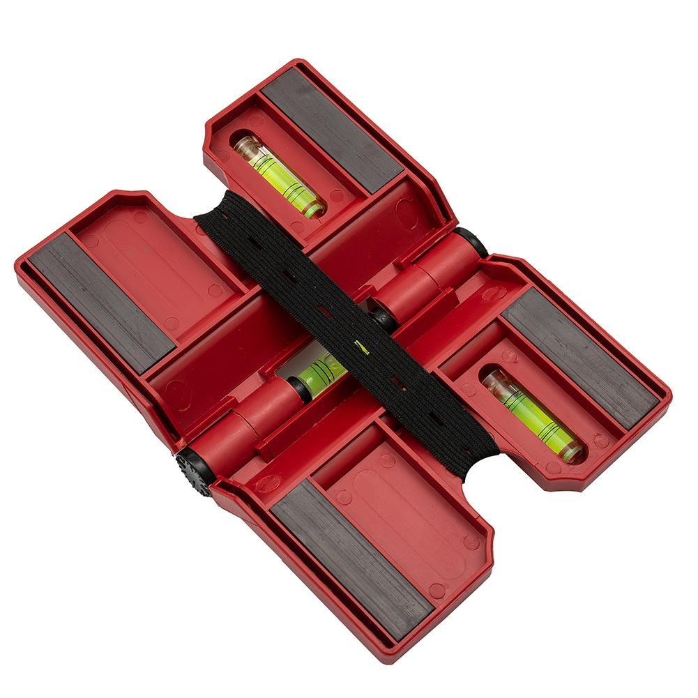 Fence Level Meter Post Magnetic Plastic Red Vertical