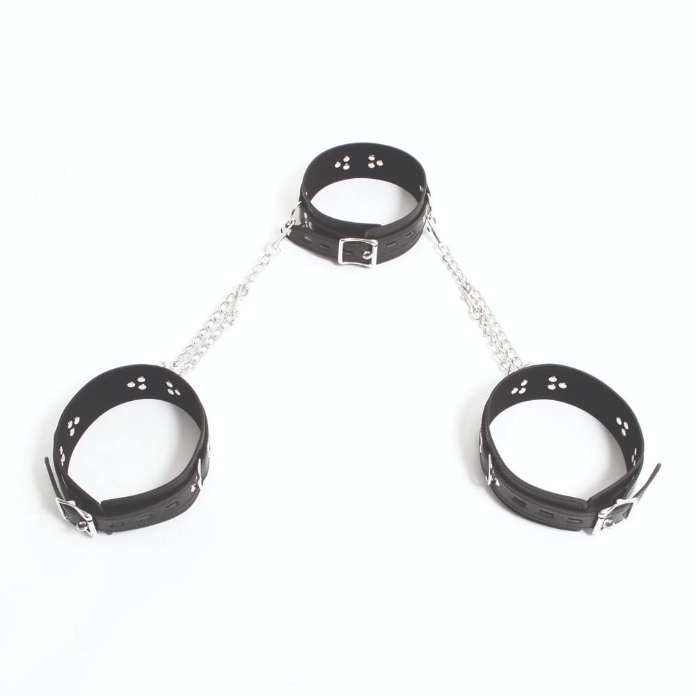 SM VIP Neck and Thigh Restraint Leg Opening Belt M-shaped (058)
