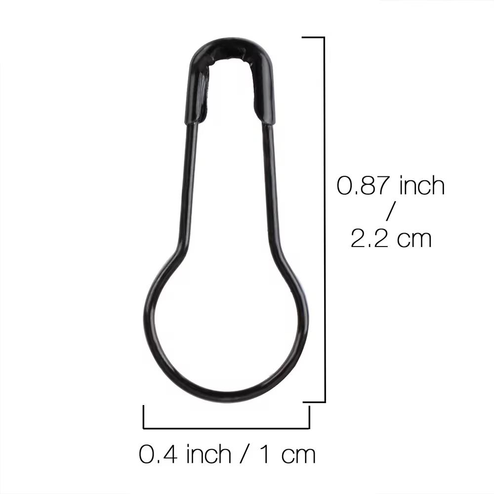 320Pcs Colorful Metal Knitting Pins Stitch Markers Pear Shape Safety Pins for Sewing Clothing DIY Craft With Storage Box