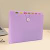 12 Layers A4 File Folder Elastic Strap Design Exam Paper Storage Booklet File Bag  Document Storage