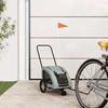VidaXL Pet Bicycle Trailer Grey, Bicycle Trailer,,, Dog Bicycle Trailer 93972