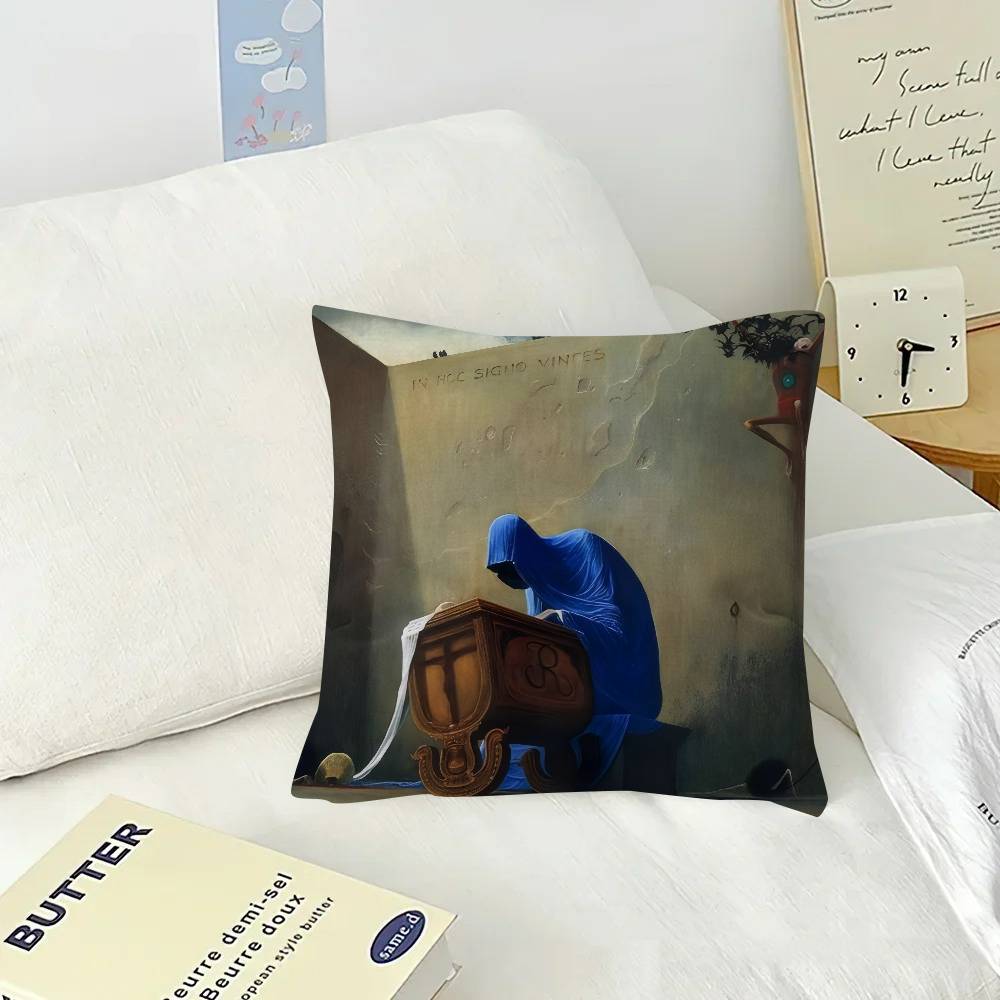 Z-ZdzislawBeksinskis Art  Pillow Covers Cartoon Sofa Decorative Home Double-sided Printing Short Plush Cute Cushion Cover