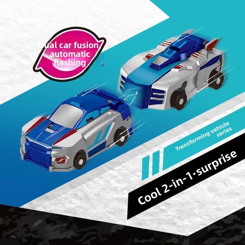 Non-Toxic Collision Transforming Dinosaur Car Toy Magnetic Dinosaur Transformer Car Transform Into Dinosaurs Fun Transforming Cars