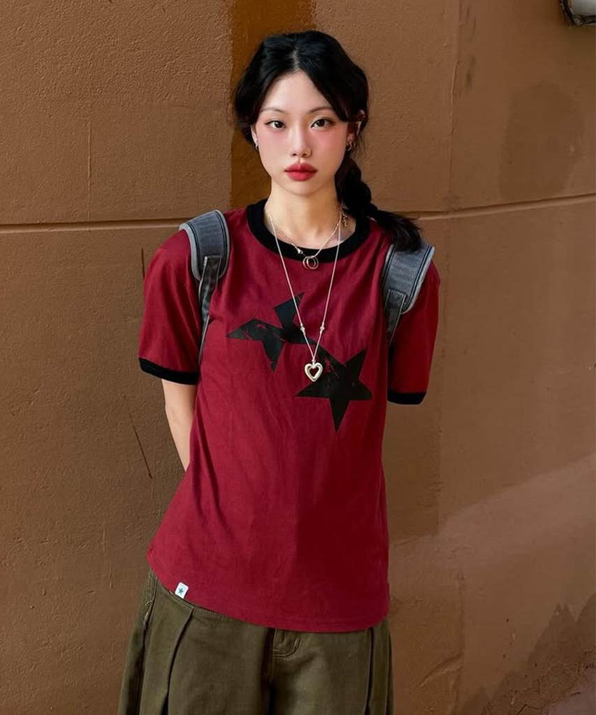 CAVISH Twin Star Ringer Ss Tee 4Colors(Cv2Fmut549A)
