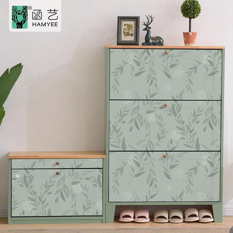 Klebefolie für die Wand - Wasserdichte PVC-Blumenmuster, Verdickte Selbstklebende Heimdekoration, Hintergrund für Schlafzimmerabtrennung