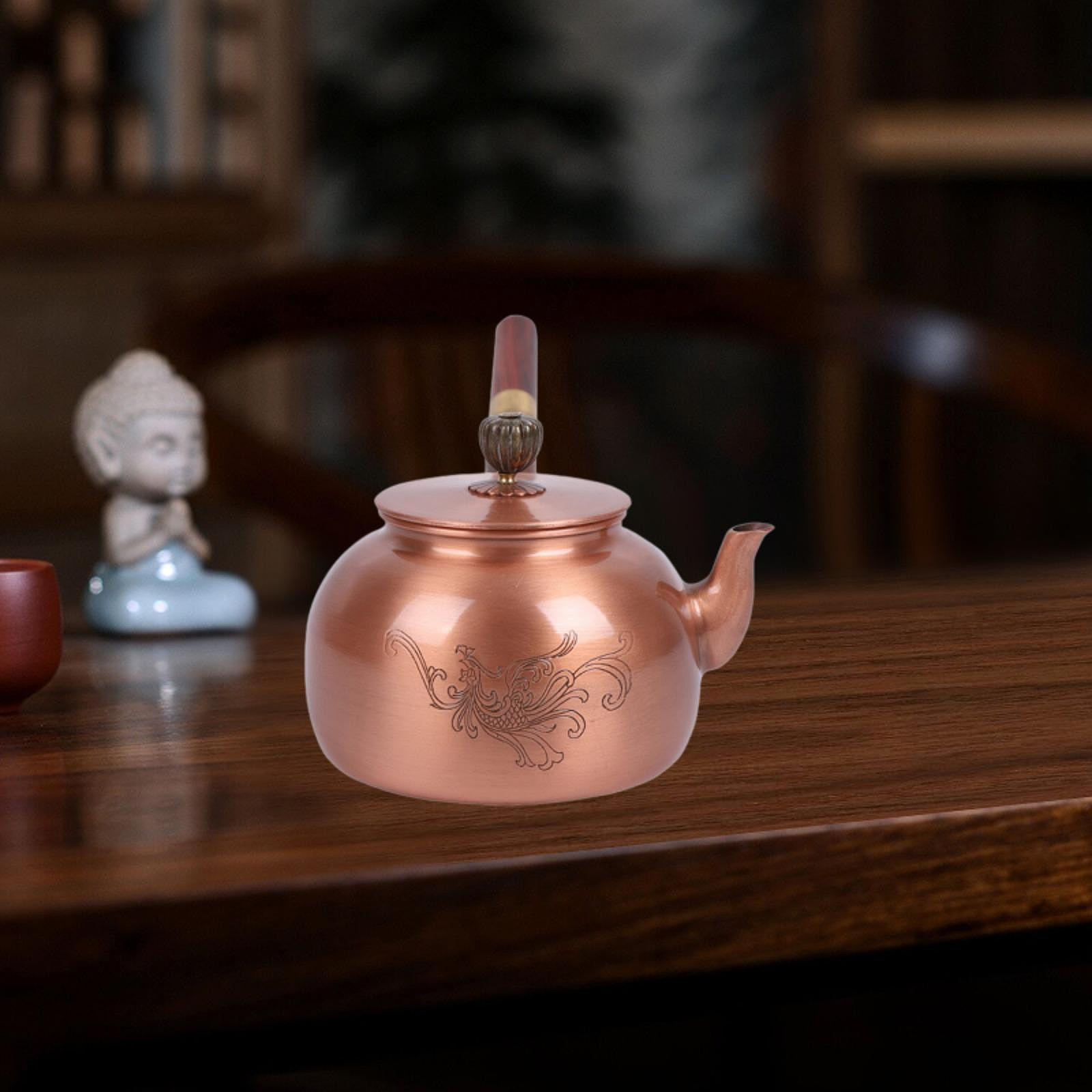 

Медный чайник, кофейник, китайский традиционный чайник, чайник для кемпинга, чайный домик Style A