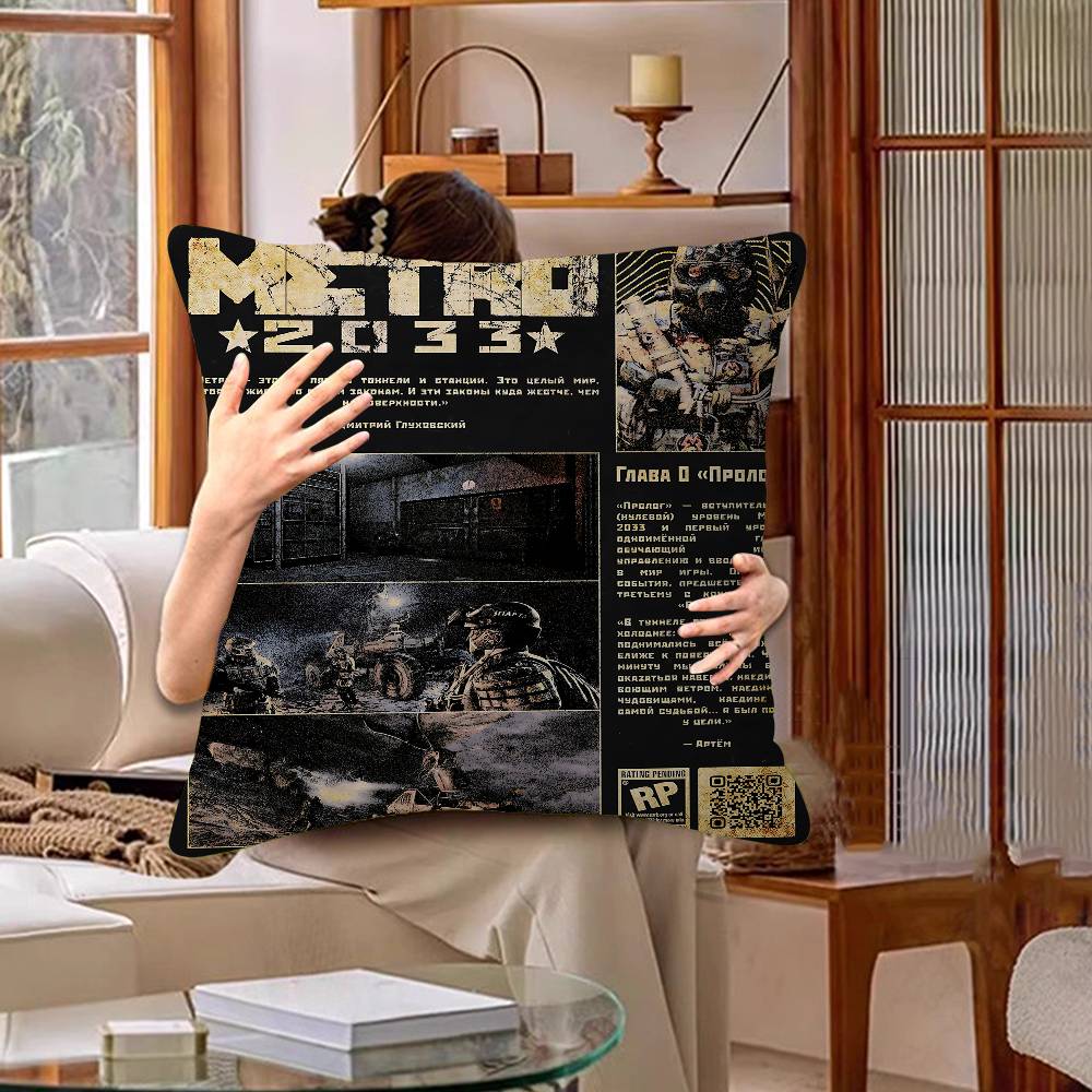 M-Metro 2033 Anime Pillowcases Home Bedding Decorative Pillow Cover Wedding Super Soft Pillow Case