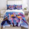 Huntrx Action Girls Print 3Pcs Bedding Set,Duvet Cover with 2 Bedro,Pillowcase Home Birthday Gift