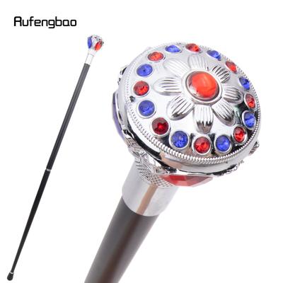 Wit Rood Blauw Bloemenbal Mode Wandelstok Decoratieve Stok Cospaly Vintage Feest Modieuze Wandelstok Staf 91cm