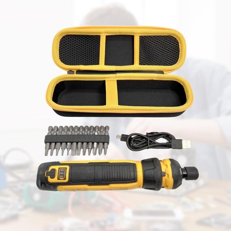 Waterproof Shockproof Tool Organizers Case For Cordless Screwdriver Nylon Material Travel Storage Bag (Case ONLY)
