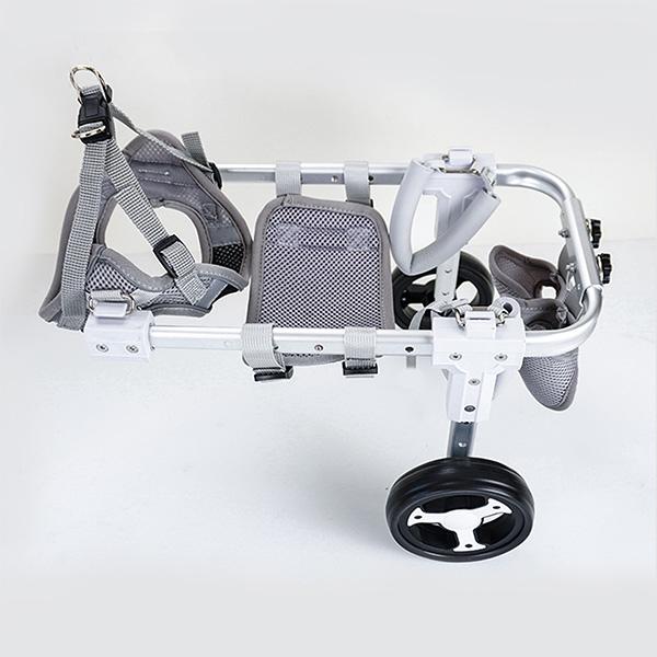 Haustier-Stützrollstuhl Einziehbarer Leichter Rollstuhl für Katzen und Hunde Stützwagen Hinterbein-Stütze