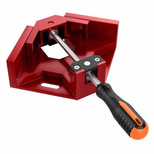 Aaskr 90 Corner Clamp/Right Angle Clamp, Aluminum Alloy Body, Adjustable Swing Jaw, Upgraded Steel Nut, Fixing Tool for Carpentry, Welding, Woodworki