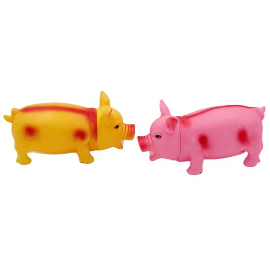 Schreiendes Schwein Quietschespielzeug mit realistischem Geräusch Weiches TPR Stressabbau Fidget für Kinder Erwachsene Niedliches tierförmiges Dekompressions-Gadget