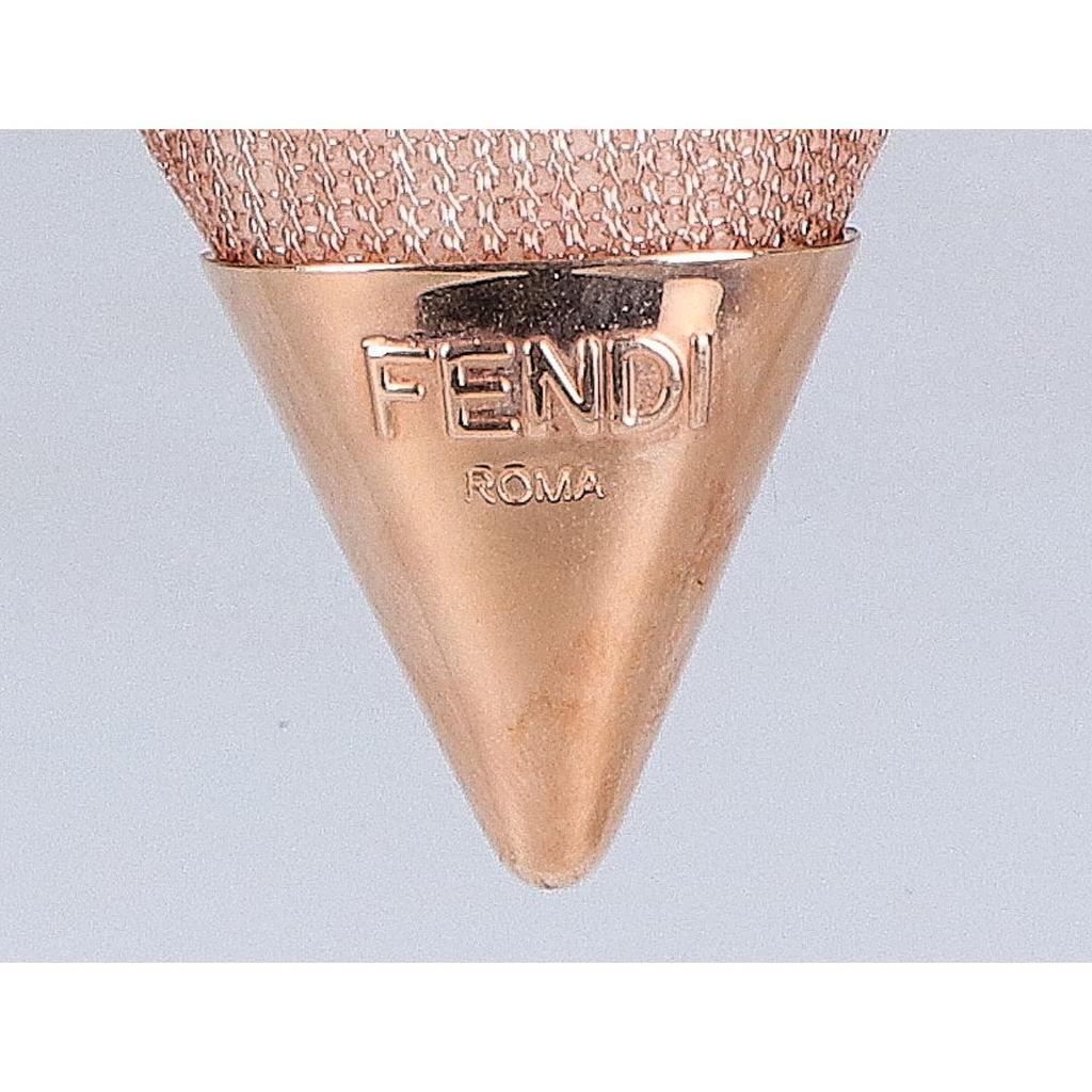Fendi COLIBRI Mesh-Absatzschuhe 36 RoségoldGebraucht