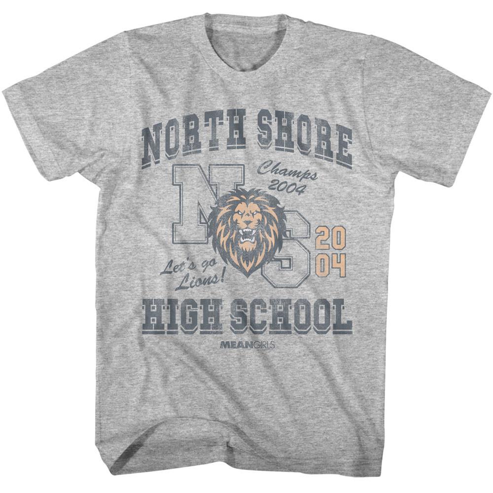Mean Girls Movie North Shore High School Let Go Lions 04 Champs Men T Shirt M