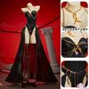 Halloween Original Clothing Medusa Queen Cosplay Dark Gothic Outfit Dress Women Sexy Tight Black Onesie Costume Snake Style Gown