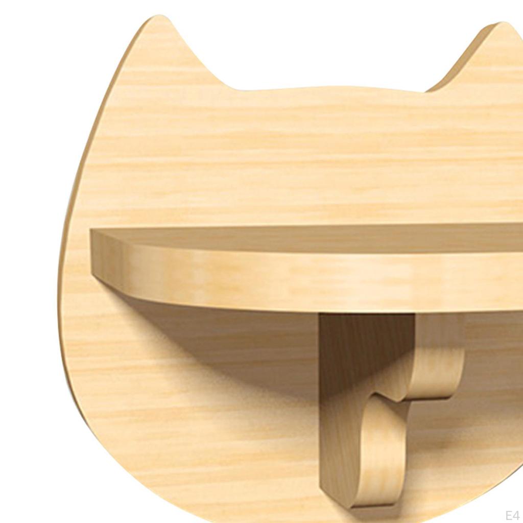 Katzen Kletterregal Sitzstange, Holzregale, Katzenmöbel, Wandmontage für Innen
