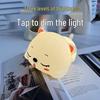 Sleepy Cat Silicone Night Light: Children's Bedroom Lamp and Sleep Aid