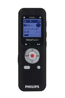 IC Recorder Voice Recorder with 8GB microSD Card Slot DVT2000 BK PHILIPS Battery-operated