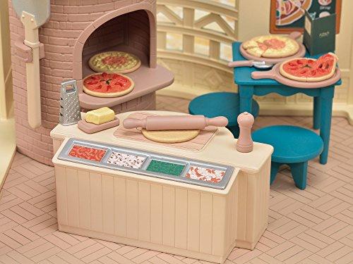 Sylvanian Families Shop "Forest Pizza Shop" Mi-87 ST Mark Certified Toy Dollhouse for Ages 3 and Up, Sylvanian Families by Epoch