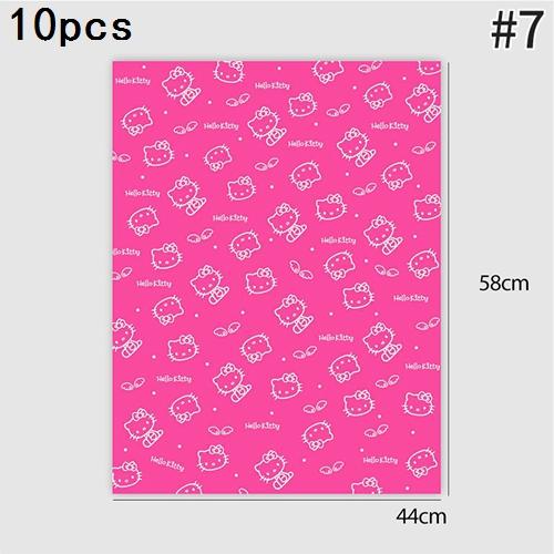 Hello Kitty Wrapping Paper Flower Bouquet Packaging Paper Strap Ribbon Flower Decoration Strap Gift Packaging Paper Accessories