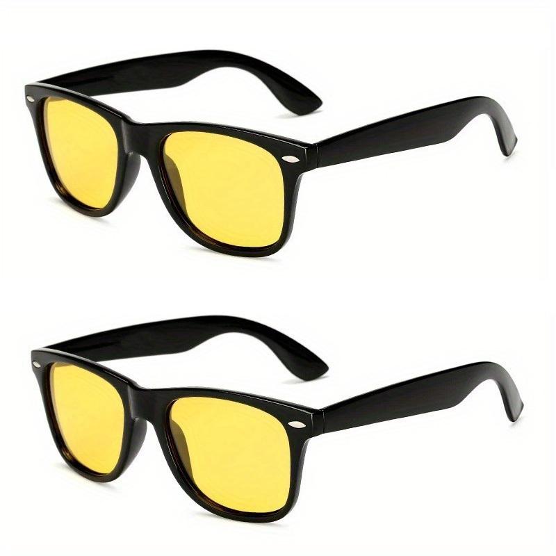 1/2 шт. большие квадратные ночные очки мужские спортивные очки ночного видения унисекс — фото 13