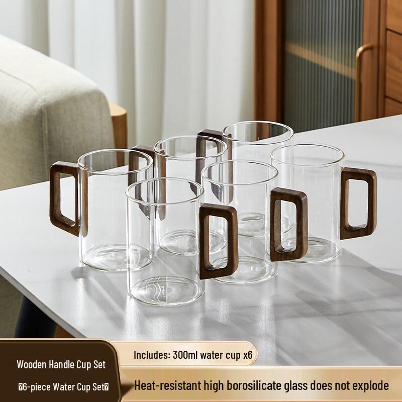 JINMI Borosilicate Glass Teacup Set