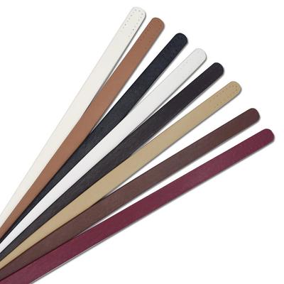 Ručně vyrobený DIY ručně šitý PU kožený popruh na tašku s porézní rukojetí - 60 cm