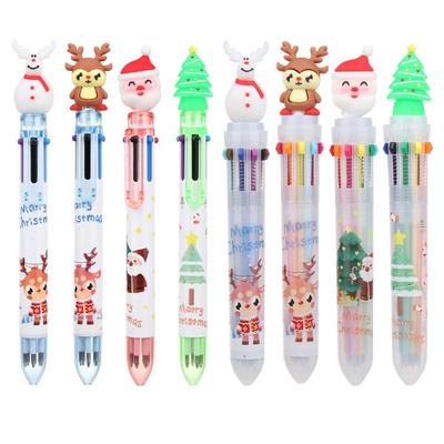 Students Decor School Merry Christmas Cartoon Ball-point Pen Xmas Stationery Santa Claus Pen