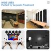 12-Pack Self-Adhesive Acoustic Foam Panels, High-Density Triangle Soundproof Pads For Wall, Flame Retardant & Easy Install