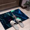 Roronoa Zoro Pattern Rug, Indoor/Outdoor Mat, for Picnic, Gameroom, Bedroom, Office, Living Room, Home Decor Carpet, Birthday Gift