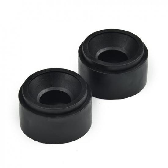 For Engine Cover Rubber Mounting Mat Plastic 2PCS Black Accessories