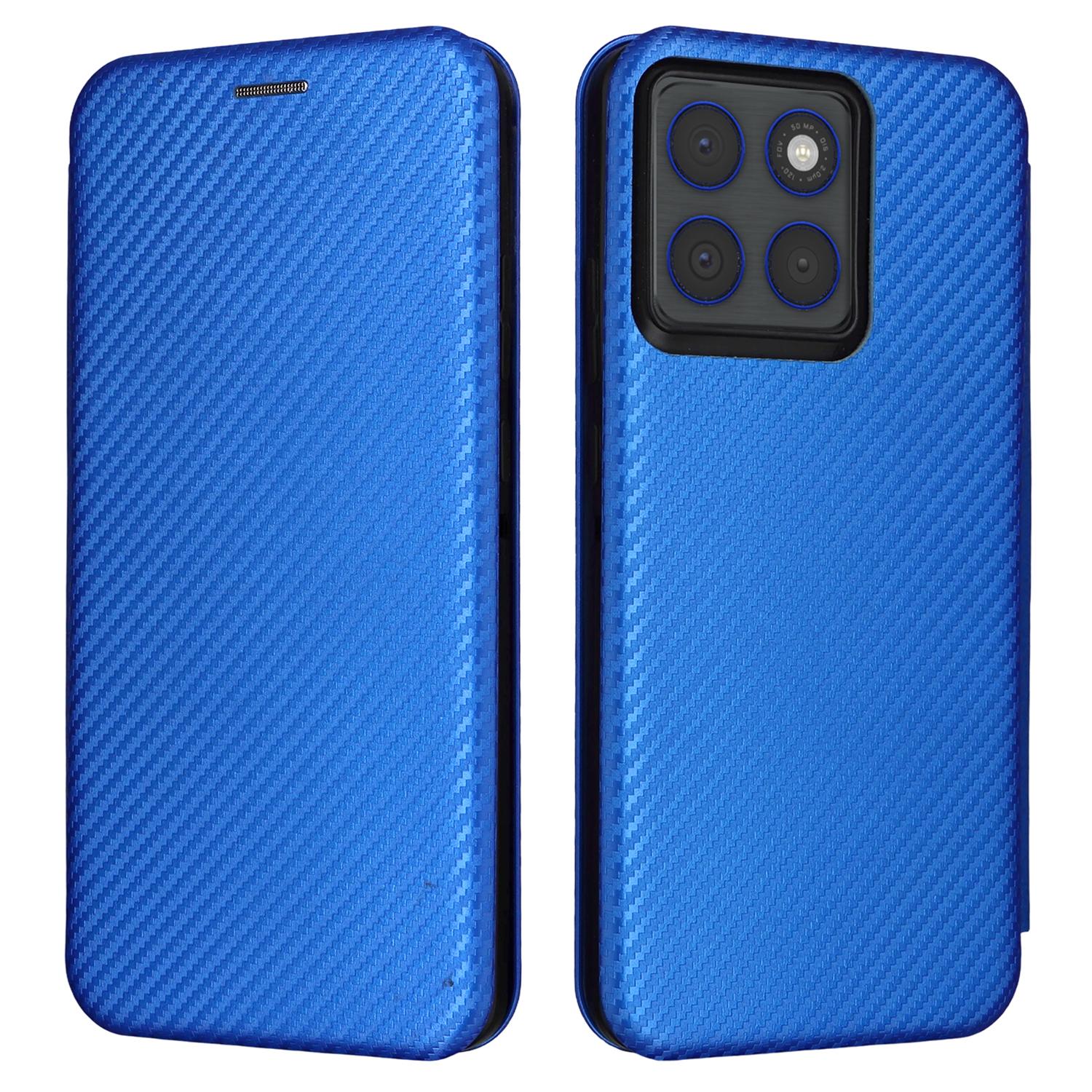 

Чохол для Motorola Edge 70 5G з текстурою вуглецевого волокна, ударостійкий, з ПУ-шкіри, чохол для телефону