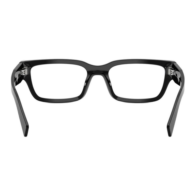 Prada Brand Logo Acetate Square Optical Glasses Men's Black Black 56 Basic Packaging-glasses Case + Packaging Box