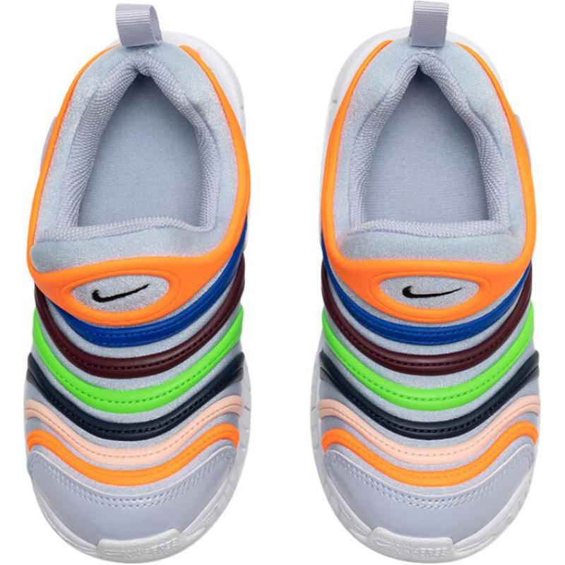 Nike Dynamo Free Abrasion Resistant Breathable Low top Casual Shoes Gray Kids' Sneakers 343738-032