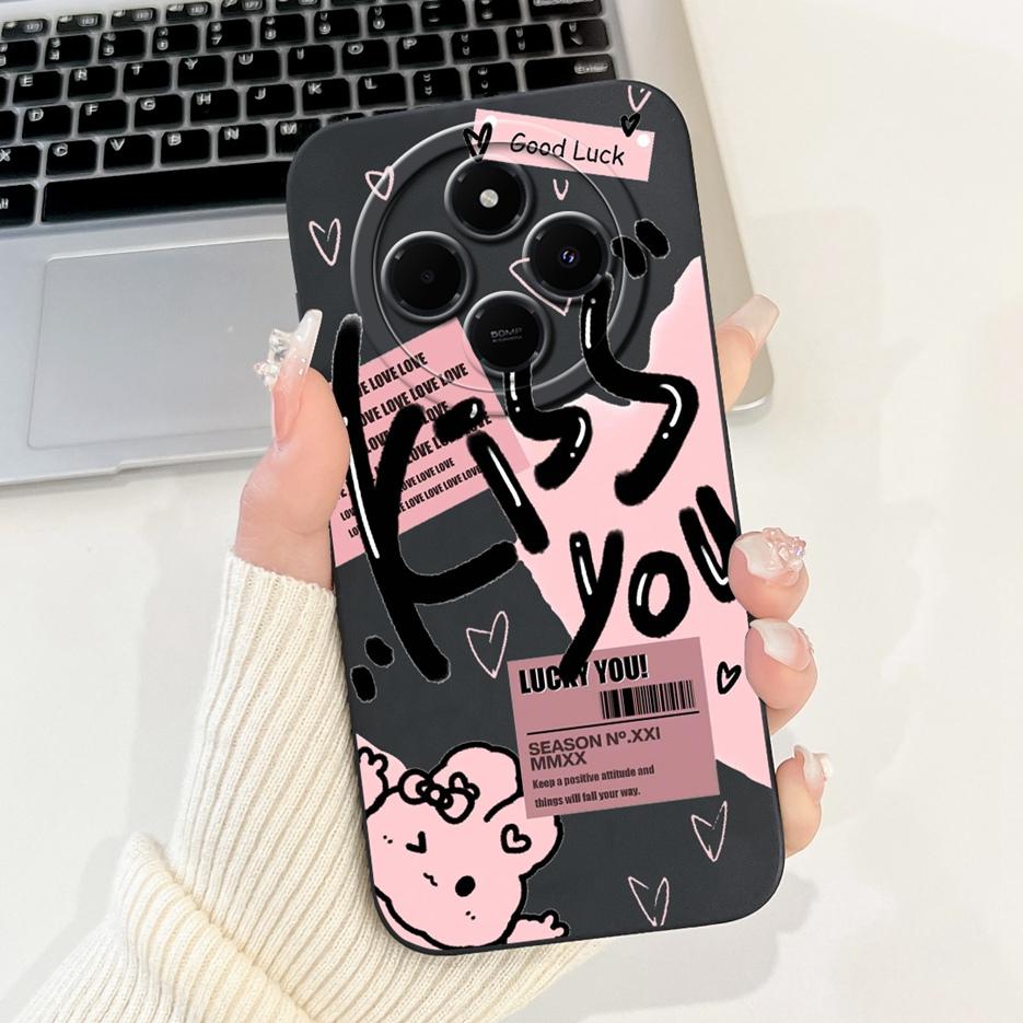 For Xiaomi Redmi 14C Case PocoC75 Cute Panda Cartoon Cover Soft TPU Phone Case For Xiaomi Poco C75 C 75 Redmi14C Back Cover Bags
