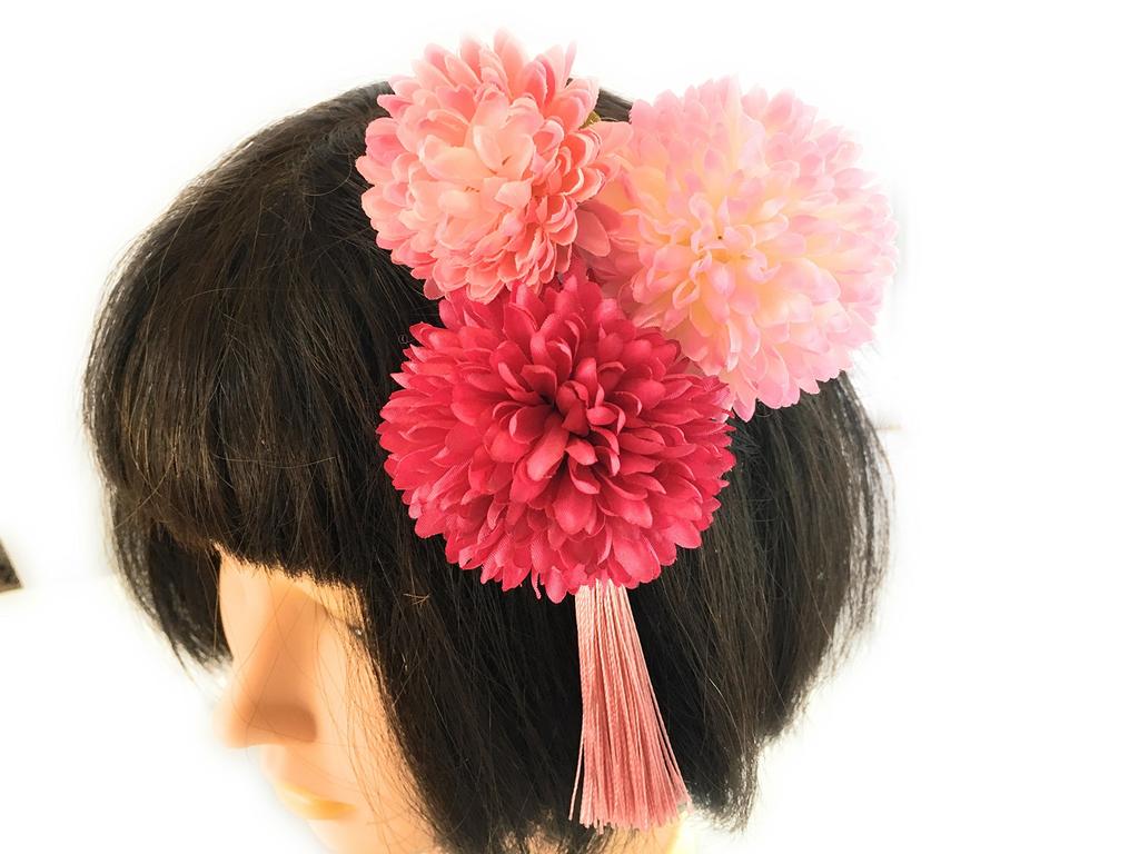 Mama-Set Haarnadel Abschluss Haarschmuck Yukata Haarschmuck Quasten Accessoires Accessoires Romantisch 3-teilig Blumen Hochzeit, Erwachsenwerden