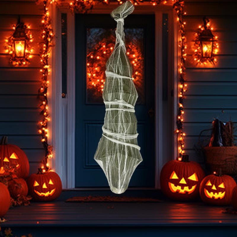 1.8m Upside Down Mummy Halloween Yard Decoration for Haunted Houses and Escape Rooms
