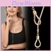 Geometric Gold Multi Layer Necklace With Adjustable Length For Women Fashion Jewelry