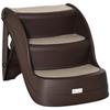 Dog Stairs, Folding, 3 Non-Slip Steps, 49 x 38 x 38 cm, Brown