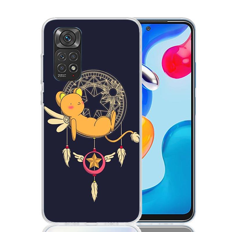 Cardcaptor Sakura Cute Magical Girl Phone Case For Xiaomi Redmi Note 13 14 15 Pro Plus 12S 12 14S 11S 11E 10 10S 11 11T 5G 4G Co