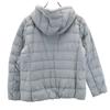 Uniqlo Seamless Hoodie Ultra Light Down Jacket L Gray Women Used