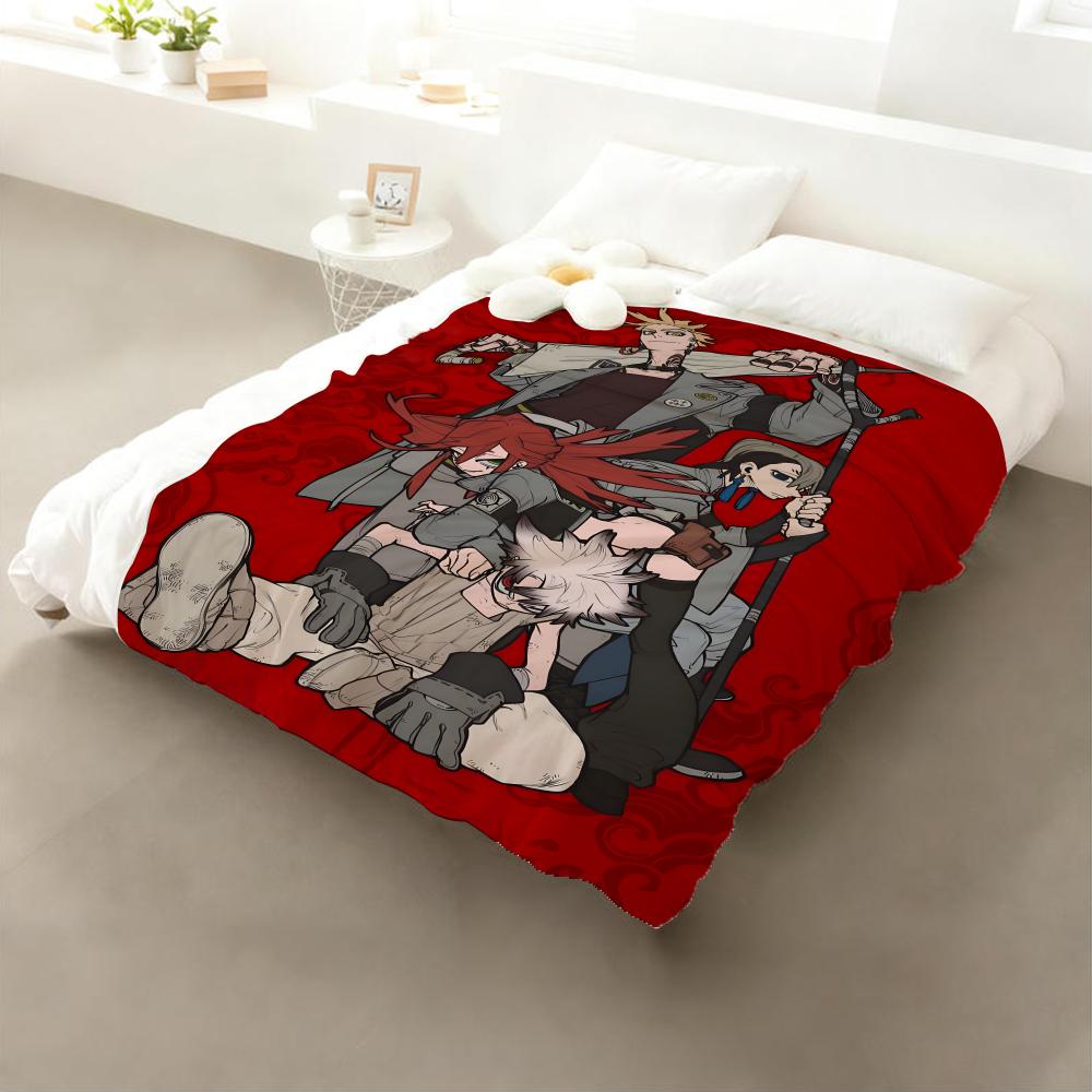 

Dynamic Gachiakuta Action Manga Throw Cozy Soft Flannel Throw Lightweight Skin-Friendly for Sofa Bed Office & Travel 75cmx90cm
