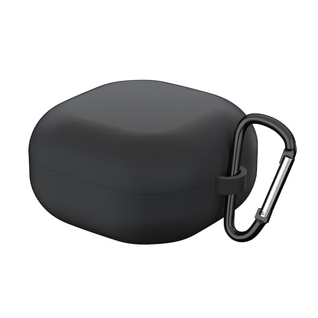 

Защитный чехол для беспроводных наушников Bluetooth для Samsung Galaxy Buds Live, противоударный силиконовый чехол с защитой от потери и крючком чёрный
