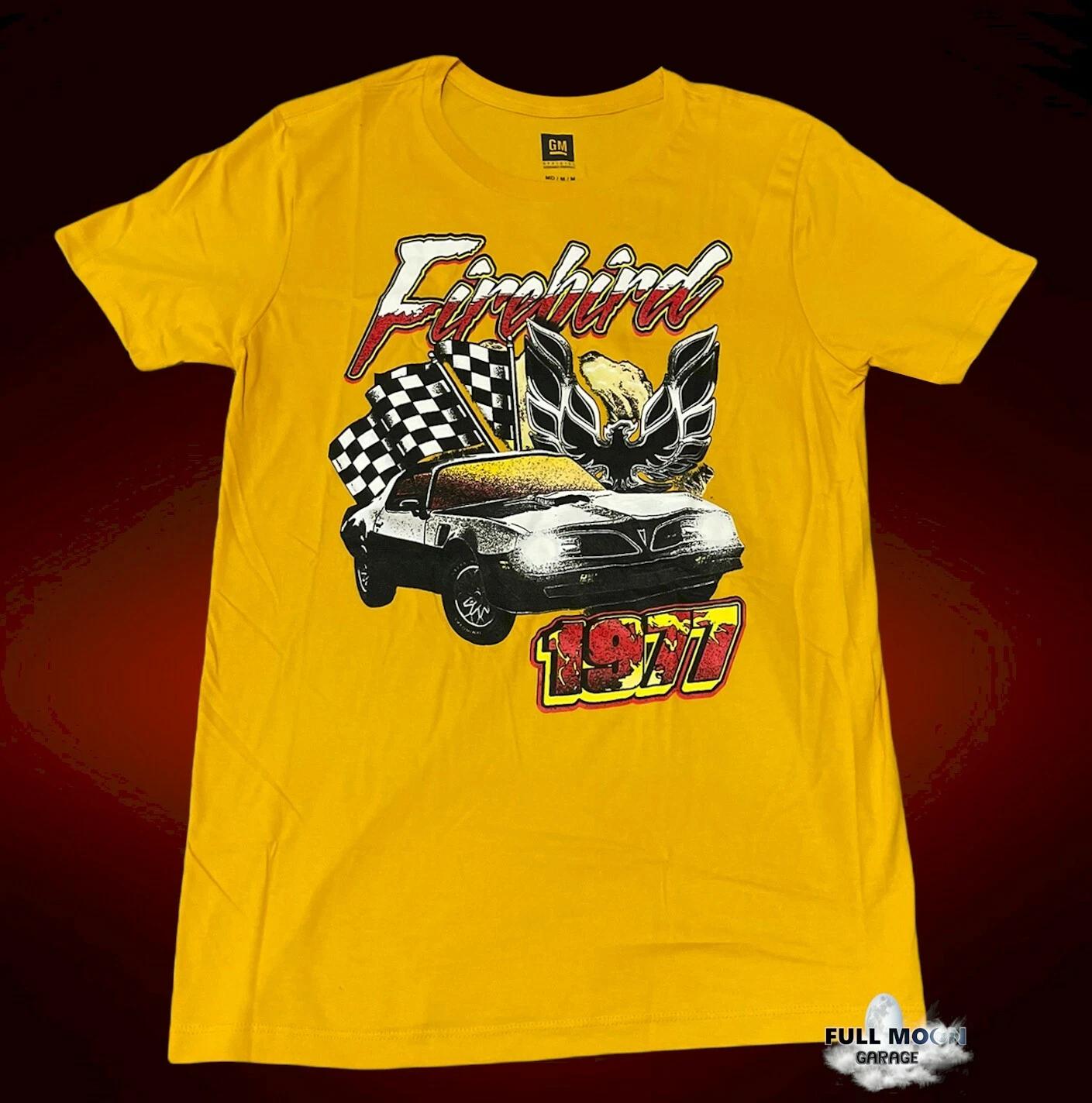 New Pontiac Firebird 1977 Yellow Classic Mens Vintage T-Shirt S