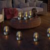 Solar Candle Light Flameless Led Night Lights Stainless Steel Waterproof Lawn Light Outdoor Garden Birthday Party Decor