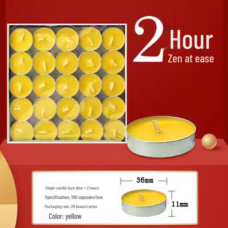 LIEI 8-Hour Smokeless Ghee Lamps (100-count)